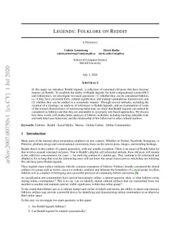 Legends: Folklore on Reddit