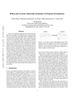 Robust and Accurate Authorship Attribution via Program Normalization