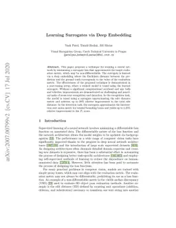 Learning Surrogates via Deep Embedding