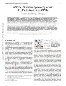 GSoFa: Scalable Sparse Symbolic LU Factorization on GPUs