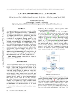 Low-light Environment Neural Surveillance