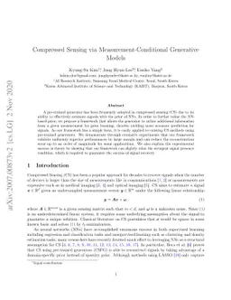 Compressed Sensing via Measurement-Conditional Generative Models