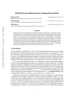 BOSH: Bayesian Optimization by Sampling Hierarchically