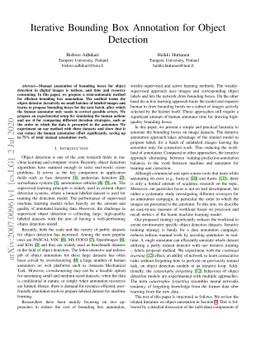 Iterative Bounding Box Annotation for Object Detection