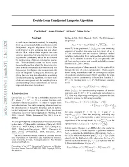 Double-Loop Unadjusted Langevin Algorithm