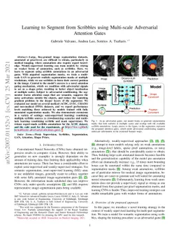 Learning to Segment from Scribbles using Multi-scale Adversarial
  Attention Gates