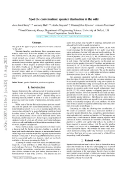 Spot the conversation: speaker diarisation in the wild