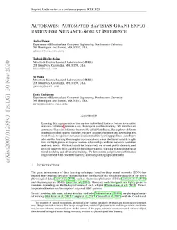 AutoBayes: Automated Bayesian Graph Exploration for Nuisance-Robust
  Inference