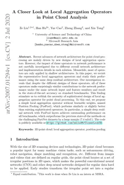 A Closer Look at Local Aggregation Operators in Point Cloud Analysis