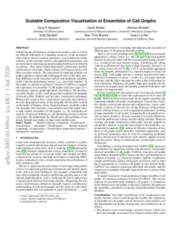 Scalable Comparative Visualization of Ensembles of Call Graphs