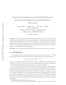 Least Squares Estimator for Vasicek Model Driven by Sub-fractional
  Brownian Processes from Discrete Observations