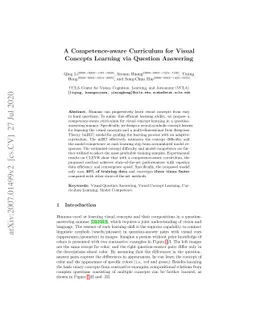 A Competence-aware Curriculum for Visual Concepts Learning via Question
  Answering