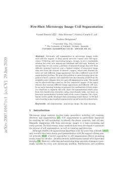 Few-Shot Microscopy Image Cell Segmentation