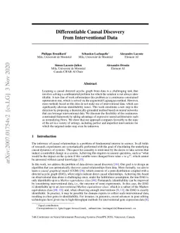 Differentiable Causal Discovery from Interventional Data