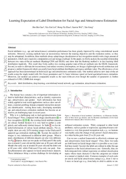Learning Expectation of Label Distribution for Facial Age and
  Attractiveness Estimation