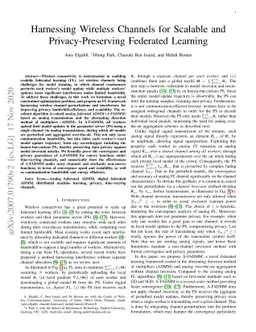 Harnessing Wireless Channels for Scalable and Privacy-Preserving
  Federated Learning