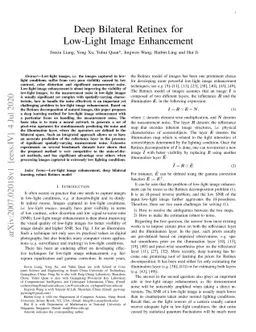 Deep Bilateral Retinex for Low-Light Image Enhancement