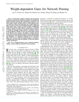 Weight-dependent Gates for Network Pruning