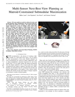 Multi-Sensor Next-Best-View Planning as Matroid-Constrained Submodular
  Maximization