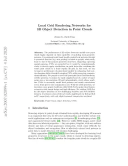 Local Grid Rendering Networks for 3D Object Detection in Point Clouds