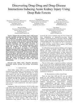 Discovering Drug-Drug and Drug-Disease Interactions Inducing Acute
  Kidney Injury Using Deep Rule Forests