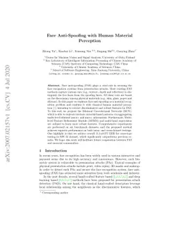 Face Anti-Spoofing with Human Material Perception
