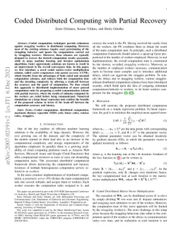Coded Distributed Computing with Partial Recovery