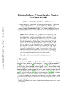Reflection Backdoor: A Natural Backdoor Attack on Deep Neural Networks
