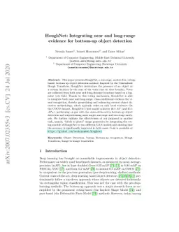 HoughNet: Integrating near and long-range evidence for bottom-up object
  detection