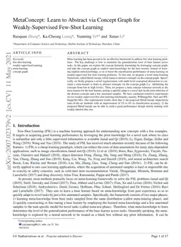 MetaConcept: Learn to Abstract via Concept Graph for Weakly-Supervised
  Few-Shot Learning