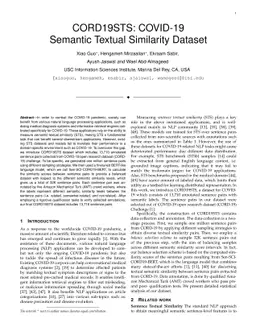 CORD19STS: COVID-19 Semantic Textual Similarity Dataset