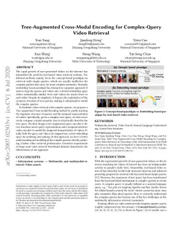 Tree-Augmented Cross-Modal Encoding for Complex-Query Video Retrieval
