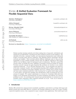 FLUID: A Unified Evaluation Framework for Flexible Sequential Data