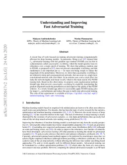 Understanding and Improving Fast Adversarial Training