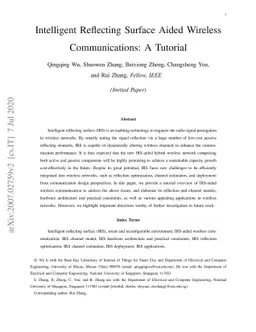 Intelligent Reflecting Surface Aided Wireless Communications: A Tutorial