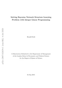 Solving Bayesian Network Structure Learning Problem with Integer Linear
  Programming