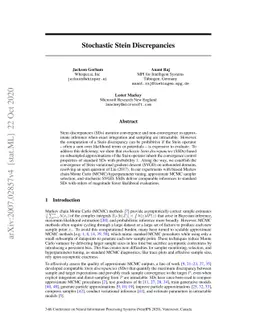 Stochastic Stein Discrepancies