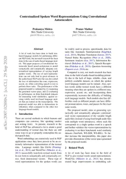 Contextualized Spoken Word Representations from Convolutional
  Autoencoders