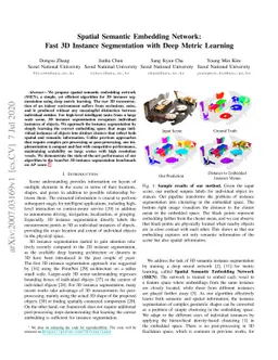 Spatial Semantic Embedding Network: Fast 3D Instance Segmentation with
  Deep Metric Learning