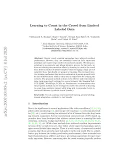 Learning to Count in the Crowd from Limited Labeled Data