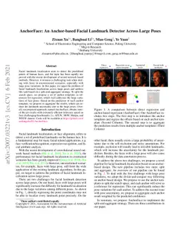 AnchorFace: An Anchor-based Facial Landmark Detector Across Large Poses