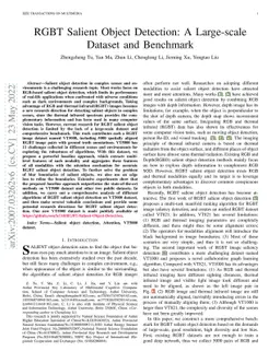 RGBT Salient Object Detection: A Large-scale Dataset and Benchmark