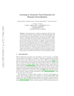 Learning to Generate Novel Domains for Domain Generalization
