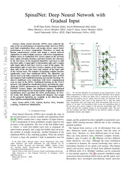 SpinalNet: Deep Neural Network with Gradual Input