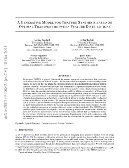 A Generative Model for Texture Synthesis based on Optimal Transport
  between Feature Distributions