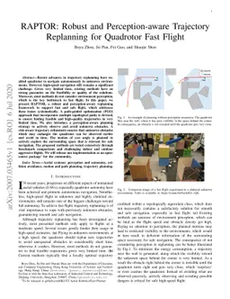RAPTOR: Robust and Perception-aware Trajectory Replanning for Quadrotor
  Fast Flight