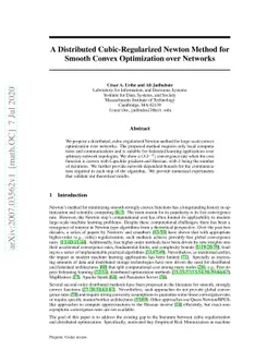 A Distributed Cubic-Regularized Newton Method for Smooth Convex
  Optimization over Networks