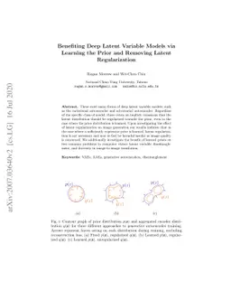 Benefiting Deep Latent Variable Models via Learning the Prior and
  Removing Latent Regularization