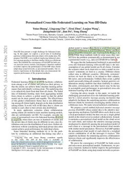 Personalized Cross-Silo Federated Learning on Non-IID Data