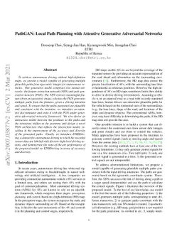 PathGAN: Local Path Planning with Attentive Generative Adversarial
  Networks